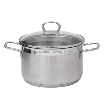 Pots à soupe en acier inoxydable avec couvercles